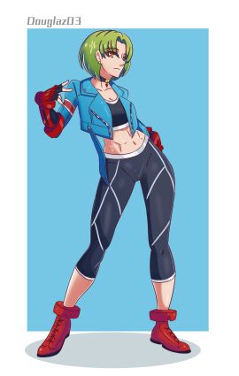 1girls arm_sleeves breasts brown_eyes cammy_white_(cosplay) colombian cosplay douglaz ear_piercing earrings female female_focus female_only fingerless_arm_sleeves fingerless_gloves flat_chest freckles fully_clothed green_hair hispanic hispanic_virtual_youtuber indie_virtual_youtuber latam_virtual_youtuber light-skinned_female light_skin ryumi ryumivt short_hair small_breasts solo solo_female street_fighter twitch twitch.tv virtual_youtuber vtuber yellow_eyes youtube youtube_hispanic