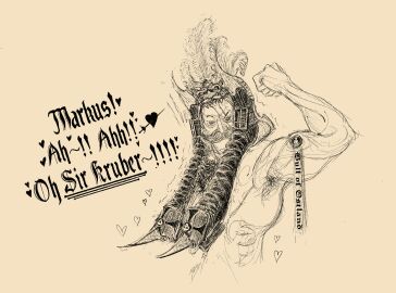 boots english_text gay helmet male markus_kruber mobstermelodies muscles text vermintide warhammer_(franchise) warhammer_fantasy