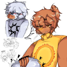 + 2boys aged_up annoyed annoyed_expression best_friends cocksucking doodles fingerless_gloves fire_ring fire_ring_(lhg) friends gay katalin let_him_go. long_hair male oral_sex orange_skin roblox roblox_game robloxian self_upload shy spawn_(lhg) sweatdrop tagme white_background white_skin