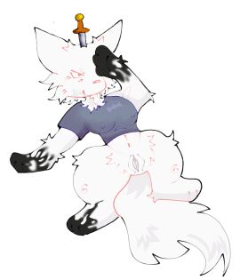 blood_stain crop_top cumshot_on_face female femtanyl forsaken_(roblox) furry petcheetah pussy token_(femtanyl) tongue_out