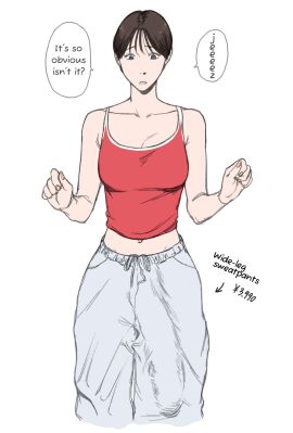 1futa bulge bulge_through_clothing hyper hyper_penis short_hair tagme translated yaruse_naiko