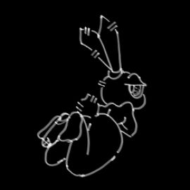 2024 animated anthro anthro_focus ass black_background black_body black_butt black_ears black_fur disembodied_penis duo feet female female_anthro female_focus foot_fetish foot_play footjob fur genitals glans half-closed_eyes humanoid_genitalia humanoid_penis lagomorph leporid looking_back loop lying male male/female mammal narrowed_eyes on_front penis penis_between_feet rabbit rabbit_ears scut_tail sex short_tail simple_background solo_focus tail unusual_anatomy unusual_eyes vib-ribbon vibri vussybussy