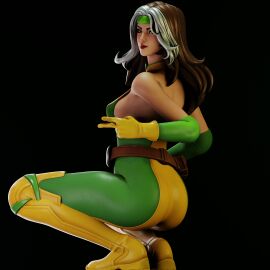1girls 3d anna_marie ass female female_only fortnite fortnite:_battle_royale latex marvel marvel_comics nqmiko01 rogue_(fortnite) rogue_(x-men) solo tight_clothing x-men