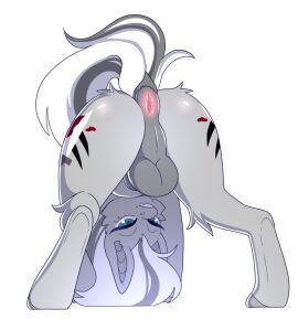 1boy 2023 anus backsack balls ballsack blue_eyes cutie_mark genderswap genderswap_(ftm) horse horsecock male male_only my_little_pony naked naked_male nude nude_male penis pilvi_owo rule_63 silver_edge solo solo_focus solo_male tail testicles two-tone_hair white_background