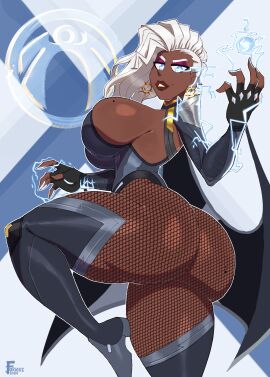 1girls 2d ass big_ass big_breasts black_female breasts bubble_ass bubble_butt busty dark-skinned_female dark_skin fat_ass female female_only fully_clothed huge_ass large_ass looking_at_viewer looking_back marvel marvel_comics marvel_rivals png solo storm_(marvel_rivals) storm_(x-men) thick_ass x-men zrfurious
