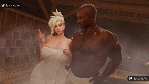 1boy 1girls 3d ass big_ass big_breasts big_butt big_penis bimbo black_penis blonde_hair bra bra_pull breasts cheating cheating_wife dark-skinned_male dark_skin erection eskandart female high_resolution highres huge_ass huge_breasts huge_butt huge_cock interracial light-skinned_female light_skin lingerie lingerie_panties male masturbation mercy necklace netorare nipples overwatch overwatch_2 panties penis precum red_bra red_nails removing_bra tagme vein veins veiny_penis voluptuous