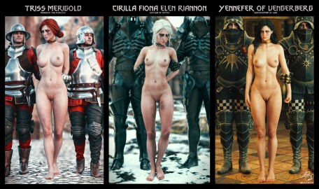 3d 3girls abs absurd_res ashamed athletic athletic_female bitch_taken_for_walk black_hair blender breasts captured captured_heroine ciri collar curvy_figure defeated defeated_heroine dirty exposed_breasts exposed_pussy feet female forced_exposure forced_presentation hi_res humiliation large_breasts linea_alba medieval_armour nipples nude nude_female public public_exposure public_humiliation public_nudity pussy red_hair restrained_arms reynydays runny_makeup runny_mascara shaved_pussy slave slave_collar slave_girl small_breasts soldier sweaty the_witcher the_witcher_(series) the_witcher_3:_wild_hunt toes triss_merigold wet_skin white_hair wild_hunt yennefer
