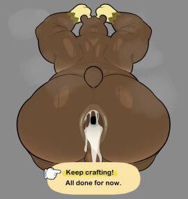 2024 after_anal after_sex animal_crossing anthro anus ass backsack balls ballsack bear bent_over big_ass big_butt bodily_fluids bubble_ass bubble_butt cum cum_in_ass cum_inside cum_on_anus cum_on_ass cum_on_butt english_text fur gameplay_mechanics gaping gaping_anus genital_fluids genitals grey_background hi_res huge_ass huge_butt huge_thighs ike_(animal_crossing) input_prompt male male_focus male_only mammal milkblend musk nintendo nude overweight overweight_anthro overweight_male perineum presenting presenting_hindquarters rear_view simple_background solo sweat text thick_thighs tuft