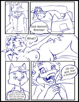 annoyed anthro areola bedroom_eyes breasts brenda_the_hippo canid canine duo female genitals hippopotamid male mammal narrowed_eyes navel nude page_3 pose pussy reanimatedrabbit seduction_failure seductive shameless spread_legs spreading teasing