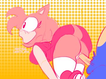 amy_rose female furry leahth_sins lthsins no_panties pussy sonic_(series) sonic_the_hedgehog surprise vaginal_penetration vaginal_sex