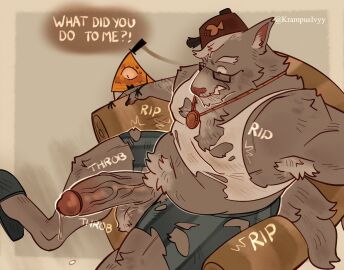 2024 after_transformation alternate_species anthro anthro_focus armpit_hair balls belly big_balls big_penis bill_cipher blush bodily_fluids body_hair canid canine canis chair chubby clenched_teeth clothed clothing dialogue digitigrade dilf disney dripping duo emanata english_text erection eye_of_providence eyebrows eyewear fat footwear fur furniture furrification gay genital_fluids genitals glans glasses gravity_falls grey_background hair happy_trail hat headgear headwear hi_res humanoid humanoid_genitalia humanoid_penis jewelry krampusivyy looking_at_another love_handles male male_only mammal mature_anthro mature_male musclegut muscular muscular_anthro muscular_male mythological_canine mythological_creature mythology navel necklace old_male on_chair onomatopoeia overweight overweight_anthro overweight_male pecs pendant penis post-transformation precum precum_drip precum_string pubes shirt shoes simple_background sitting slippers solo_focus sound_effects stan_pines stanley_pines strongfat sweat tank_top teeth text thick_penis topwear torn_clothing transformation tuft underwear vein veiny_penis wardrobe_malfunction were werecanid werecanine werewolf wolf yaoi