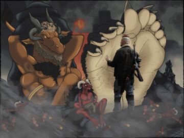 anthro anthro_demon demon demon_feet demon_soles duudie feet foot_fetish foot_worship fussfetisch hell male male/male male_feet paws photo_manipulation sohlen soles talp talpak talpimado1988 tappancsok ticklefan88 wanderer1988