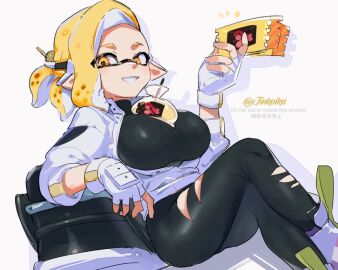 1girls breast_expansion breast_growth breast_growth_(enlargement) breasts clothed female jinkoika nintendo splatoon