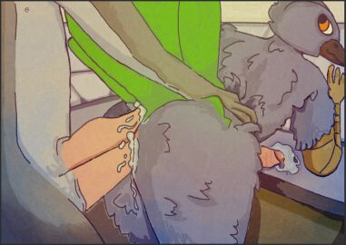 anal anal_sex animal_humanoid anthro ass ass_focus avian avian_humanoid beak bird bird_humanoid bodily_fluids border butt_focus christmas_peaches cum cum_in_ass cum_inside cumshot duo ejaculation feathers fish fish_humanoid galliform galliform_humanoid genital_fluids genitals grey_border humanoid male male/male marine marine_humanoid peacock_feather peafowl peafowl_humanoid penetration penile penile_penetration penis penis_in_ass phasianid shark shark_cock shark_humanoid solo solo_focus tail tail_feathers