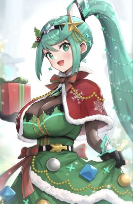 christmas_outfit gonzarez pneuma_(xenoblade) xenoblade_(series) xenoblade_chronicles_2