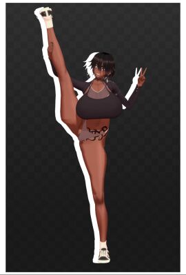 3d 3d_(artwork) 3d_render big_breasts big_thighs breasts female gym_clothes koikatsu soggyfrog stretching tan_body tan_skin