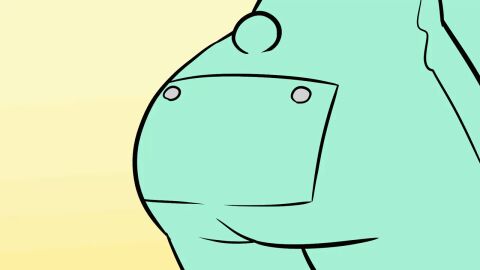 1girls 4_fingers animated ass barely_contained breasts brown_fur bursting_breasts busty butt_flap cleavage cleavage_overflow costume dark-skinned_female dark_skin dot_eyes dot_nose female female_only flat_ass flat_colors fursuit gif green_fur hands_on_hips head_tilt head_tuft heart_symbol loop minty_(monmonmallow) monmonmallow multiple_angles multiple_views oc onesie original_character pawpads paws playful shaking_breasts small_ass solo stubby_tail swaying top_heavy zipper zipper_pull_tab