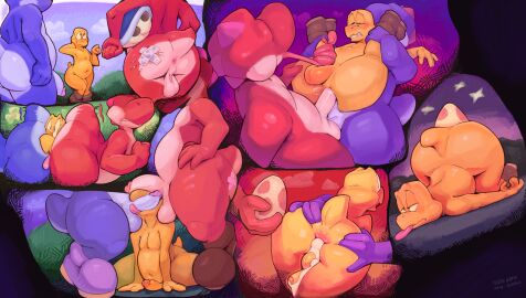 anal anal_sex anthro_only anus ass backsack balls ballsack band-aid bandage bodily_fluids boots boots_only clothing cloud cum cum_in_ass cum_inside egg egg_in_ass egg_insertion faceless_character faceless_male footwear footwear_only gay gay_sex genital_fluids genitals halo-pano hi_res instant_loss_2koma koopa long_tongue male male/male male_dominating_male male_only male_penetrated male_penetrating male_penetrating_male mario_(series) mario_bros mostly_nude nintendo oral penetration penis scalie sex shell sky squish star starry_sky tongue tongue_out tonguejob video_games yoshi