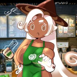 1girls cookie_run cookie_run_kingdom female latte_cookie_(cookie_run)