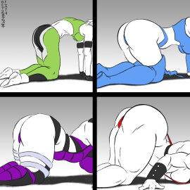 4girls all_fours ass ass_focus ass_up beginner_intermediate_advanced_expert bent_over big_breasts breast_size_difference breasts edenian face_down_ass_up faceless_female female kitana kitana_(mk9) large_breasts masterartworks medium_breasts meme milf monster_girl mortal_kombat multiple_females multiple_girls princess queen sheeva shokan sideboob sindel sonya_blade stockings