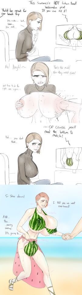 1boy 1futa accidental_erection aka6 alternate_breast_size athletic athletic_futa balls balls_bulge balls_in_panties balls_sound_effects balls_under_clothes beach big_balls_small_penis bikini blue_eyes breast_expansion breast_growth breast_growth_(enlargement) breasts brown_hair bulge cleavage clothed clothing comic cum cum_drip cum_through_clothes cumflated_balls cumflated_breasts cumflation cumshot dialogue dickgirl ejaculation embarrassed erect_nipples erection erection_in_panties erection_under_clothes fully_clothed futa_focus futanari hands-free handsfree_ejaculation huge_balls human hyper hyper_breasts imminent_orgasm implied_urethral intersex leaking_cum light-skinned_futa light-skinned_male light_skin male male_on_futa medium_penis mostly_nude nipple_bulge nipple_fucking nipple_penetration nipples original_character oversized_balls panties panty_bulge partially_visible_balls penis penis_bulge penis_in_panties penis_under_clothes precum precum_drip reluctant sensitive sloshing_balls small_clothes small_panties small_penis solo_focus standing swimsuit tenting text unwanted_erection walking watermelon_bra wide_hips