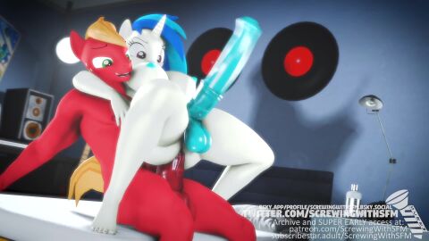 1boy1futa 3d anal anthro balls bed big_breasts big_macintosh_(mlp) big_penis breasts cum cum_while_penetrated cumming cumshot dj_pon-3_(mlp) duo earth_pony equine equine_genitalia equine_penis erection friendship_is_magic futanari hands-free horsecock hyper_penis intersex male male/futa male_on_futa mare my_little_pony nipples on_bed orgasm penis plantigrade plantigrade_anthro pony reverse_cowgirl reverse_cowgirl_position screwingwithsfm sex shipping source_filmmaker stallion tagme unicorn video vinyl_scratch_(mlp)