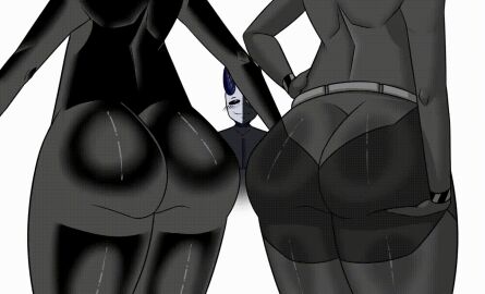 1boy 2girls animated big_ass big_butt female friday_night_funkin friday_night_funkin_mod gif girlfriend_(friday_night_funkin) hands_on_own_ass hilder male ntr oc original_character simple_background the_trollge_files trollge_gf_(fnf) white_background