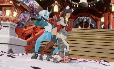 2_tails 3d 3futas anal balls big_penis black_hair blonde_hair blowjob blue_body blue_oni blue_skin bracelet cat_ears cat_girl cat_tail catgirl choker demon_tail face_fucking fellatio female from_behind from_behind_position fully_clothed futa/futa/female futa_on_futa futa_only futa_penetrated futa_penetrating futanari grabbing_from_behind grabbing_tail half_naked helmet high_heels hoyoverse intersex intersex/intersex interspecies jacket johndoeseph leather_jacket light long_hair looking_at_partner looking_back looking_back_at_partner looking_pleasured looking_up looking_up_at_partner luciana_de_montefio lucy_(zenless_zone_zero) midriff mouth_open nekomiya_mana oni oni_female oni_horns oral oral_sex orange_eyes penetrating_while_penetrated penetration penis red_eyes shoes short_hair shrine side_ponytail sitting soukaku_(zenless_zone_zero) standing standing_sex tail tan_skin white_hair zenless_zone_zero