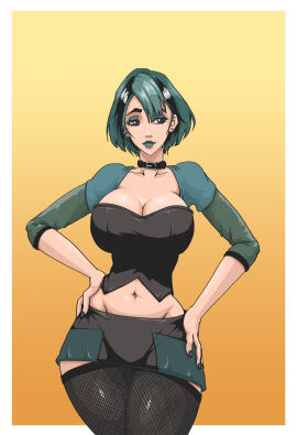 2d busty cartoon_network color female female_focus female_only gwen_(tdi) hourglass_figure pinup pinup_pose tagme total_drama_island wanderagro893 wide_hips