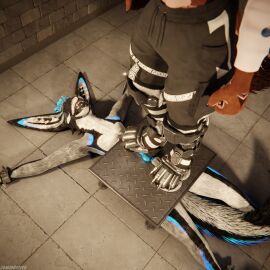 1:1 3d_(artwork) absurd_res animal_genitalia animal_penis anthro anthro_on_anthro armored_boots arms_tied ball_crush ball_gag ball_squeeze balls biped black_body black_boots black_clothing black_footwear black_fur black_shoes blender_(artwork) blender_cycles blue_body blue_fur blue_penis bodily_fluids bondage boot_on_balls boot_on_penis boots bound brown_body brown_fur canid canine canine_genitalia canine_penis canis claws clothed clothing cock_and_ball_torture crush cum cum_dripping_from_penis cum_on_penis depth_of_field digital_media_(artwork) dominant dragonplayer dragonplayer_(character) duo erection feet flat_balls foot_crush foot_fetish foot_on_balls foot_on_penis foot_play footwear fox fur gag gagged genital_fluids genital_torture genitals grey_body grey_fur hair hi_res hindpaw hybrid inside jacket knot leather leather_clothing leather_jacket leather_topwear legs_tied legwear male male/male mammal metal_boots multicolored_body nude on_ground open_mouth orgasm padded_room pain paws penis penis_squeeze red_body red_fur reflection restraints rexouium sex shoes shoes_on slim slim_anthro slim_male slim_sub smile spikeberube standing standing_on_balls standing_on_penis submissive submissive_male tail topwear trampling white_body white_fur