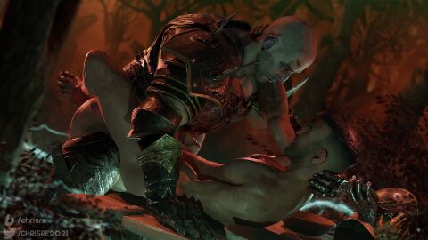 2boys 3d 3d_(artwork) anal armor ass bottomless chrisre2021 david_king dead_by_daylight gay knight looking_at_partner male male_only missionary missionary_position penis sex tarhos_kovacs the_knight_(dead_by_daylight)