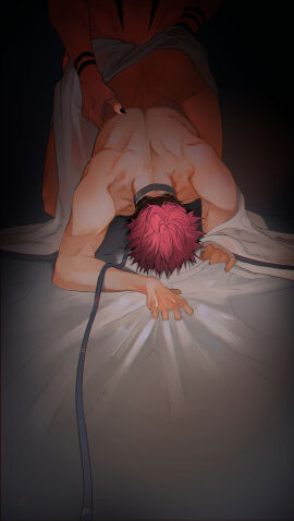 abs anal anal_sex balls bara biceps big_balls big_penis gay gay_anal gay_sex incest itadori_yuuji jujutsu_kaisen male male/male male_nipples male_only masculine_male muscular muscular_male nipples pecs penetration penis pink_hair ryoumen_sukuna_(jujutsu_kaisen) sex yaoi