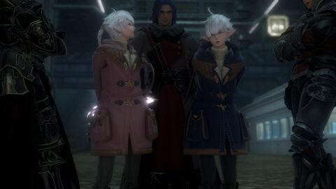 1girls 3d 4boys alisaie_leveilleur alphinaud_leveilleur bad_end captured captured_hero captured_heroine defeated defeated_hero defeated_heroine female final_fantasy final_fantasy_xiv garlean hi_res jullus_pyr_norbanus kyubisan male train train_station twins