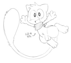 2024 3_toes 4_fingers anthro balls blush fangs feet fingers flaccid floating genitals happy hi_res humanoid_genitalia humanoid_penis humor legendary_pokemon looking_at_viewer male mew mew_(pokemon) monochrome mostly_nude nintendo oob open_mouth penis pokemon pokemon_(species) pokémon_(species) raised_arms scarf scarf_only simple_background solo starry_eyes tail teeth toes white_background