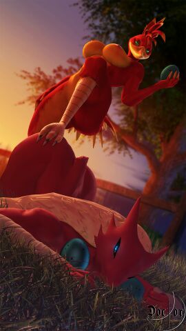 3d 9:16 anthro ass ass_up avian banjo-kazooie bedroom_eyes big_breasts bird blaziken breasts breegull digital_media_(artwork) doctor-sfm dominant dominant_female duo female female/female generation_3_pokemon hi_res kazooie narrowed_eyes nintendo nipples pokemon pokemon_(species) rareware seductive source_filmmaker_(artwork) warfare_kazooie warfare_machine