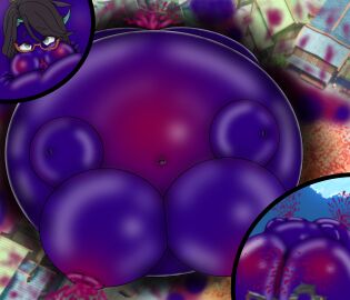 1girls alternate_breast_size aroused ass ass_expansion belly_expansion blue_skin blue_skinned_female blueberry_inflation blueberry_juice breast_expansion breasts breasts_out female female_only genshin_impact hoyoverse hyper_inflation inflation inflation_sequence mihoyo naked naked_female northkelp nude nude_female puffy_cheeks sequence spherical_inflation squirting sunken_head sunken_limbs xianyun_(genshin_impact)