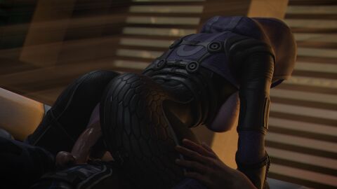 1boy 1girls 3d athletic athletic_female commander_shepard cowgirl_position facelesstrigger female light-skinned_male light_skin male mass_effect partially_clothed purple_skin pussy quarian sex suit tali'zorah_nar_rayya thick_thighs tight_clothing vaginal_penetration wide_hips
