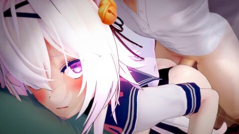3d 3d_(artwork) 3d_animation 3d_model against_wall animated cat_ears cat_girl cum_in_pussy cum_inside filian_(vtuber) indie_virtual_youtuber no_sound purple_eyes standing_sex tagme video virtual_youtuber white_hair