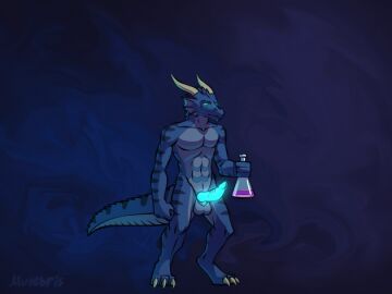 abs animal_genitalia animated anthro anus areola ass balls big_breasts bodily_fluids breast_expansion breast_growth breast_growth_(enlargement) breasts butt_expansion claws clitoral_hood clitoris drinking drinking_potion dripping ear_fins expansion female fin flask gender_transformation genderswap genderswap_(mtf) genderswap_potion genital_fluids genital_slit genitals genitals_shrinking glowing glowing_eyes glowing_genitalia glowing_mouth glowing_nipples glowing_penis glowing_pussy growth horn huge_breasts knot knotted_penis kobold male male_to_female mulebris muscular muscular_male nipple_growth nipples penis penis_shrinking penis_to_vagina_tf potion precum precum_drip pussy rule_63 scalie solo striped_body stripes thick_thighs transformation transformation_potion