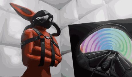 ambiguous_gender animated anthro catheter cock_gag feeding_tube gag gagged hypnosis hypnotic_visor medical_instrument mind_control nasogastric_tube padded_room padlockedpadding penis restraints scientific_instrument straitjacket swirl swirls tracheal_tube