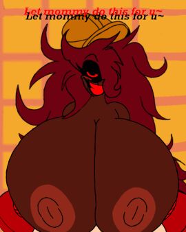 1boy 1girls animated animated_gif big_breasts big_penis bigger_female boobjob breasts breasts_bigger_than_head busty busty_female construction_helmet creepypasta dialogue entity female first_person_view front_heavy_breasts gif gigantic_breasts hips huge_breasts long_hair looking_at_viewer lying lying_down male male/female male_pov marcia.exe_(notmk) mario_(series) mommy mommy_kink nightmare_of_the_mushroom_kingdom nightmare_waifu nipples notmk nude nude_female nude_male nudity paizuri paizuri_lead_by_female penis pov red_eyes red_teeth smile smiling smiling_at_viewer talking_to_viewer taller_female text theluxusguy_(editor) themadguy_(editor) theslashfive_(edit) titjob titjob_pov wide_hips