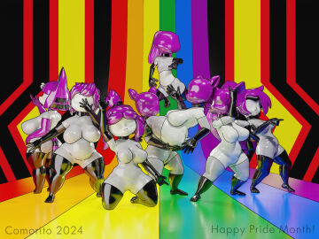 3d 3d_model 4:3 alternate_color animal_crossing ankha ankha_(animal_crossing) anthro aromantic_pride_colors asexual_pride_colors bat bisexual_pride_colors blender_cycles canid canine clothing comorito digital_media_(artwork) disney doubutsu_no_mori equid equine felid feline female gimp_suit goblin group hi_res horse human isabelle_(animal_crossing) jojo's_bizarre_adventure jojo_pose jojo_reference judy_hopps lagomorph latex latex_clothing leather_pride_colors leporid lesbian_pride_colors lgbt_pride male mammal mobian mobian_(species) mobian_bat nairu_(doubutsu_no_mori) nintendo null pansexual_pride_colors pony pride_color_clothing pride_color_flag pride_colors pride_month rabbit rainbow_pride_colors rouge_the_bat rubber_pride_colors sega shantae shantae_(character) sonic_(series) sonic_adventure_2 sonic_the_hedgehog_(series) transgender_pride_colors vincian_pride_colors wayforward zootopia