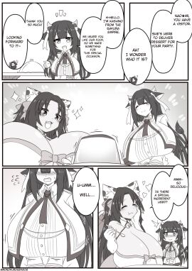 2girls :3 azur_lane bare_shoulders bell bell_collar blush borrowed_character bouncing_breasts breast_focus breasts breasts_on_table cat_girl chibi cleavage cleavage_cutout cleavage_overflow closed_eyes closed_eyes_smile collar comic commission commissioner_insert commissioner_upload cow_girl cow_print cute_fang dress duo ears_down elbow_gloves embarrassed english_text female fully_clothed gigantic_breasts gloves hair_ornament hairbow halterneck heart huge_breasts inner_ear_fluff kashino_(azur_lane) long_hair looking_down monokurosekai06 motion_blur naomi_minette non-canon open_mouth original original_character pudding seat shiny_breasts shiny_hair shiny_skin sitting smile standing surprised sweat table tight twitter_username two_side_up wavy_mouth wing_collar