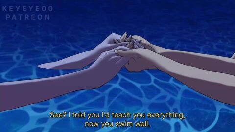 2d_animation animated animation animation_art blue_hair chainsaw_man denji_(chainsaw_man) green_eyes reze_(chainsaw_man) small_breasts tagme video