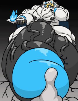 2024 animated anthro areola areolae balls balls_bigger_than_body big_balls big_muscles big_penis black_penis bodily_fluids chair cum digital_media_(artwork) ejaculation excessive_cum excessive_genital_fluids fan_character felid feline fire fur furniture generation_7_pokemon genital_fluids genitals hand_on_chin huge_balls huge_cock huge_muscles hyper hyper_balls hyper_genitalia hyper_muscles hyper_penis king_azoles_(komiepic) legendary_pokemon longging male mammal muscles muscular muscular_anthro muscular_male nintendo nipples nude pantherine penis penis_bigger_than_body pokemon pokemon_(species) ring sitting solgaleo solo throne vein veiny_balls veiny_penis white_body white_fur