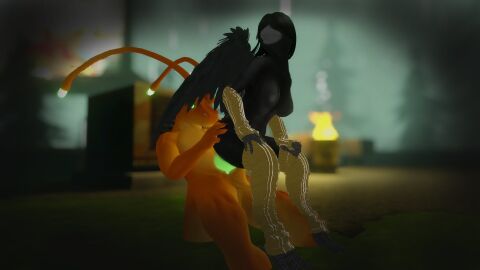 16:9 2023 3d antennae_(anatomy) anthro arm_warmers armwear aroused ass avian beak big_breasts bird black_body black_feathers braided_hair breasts clothed_female clothing corvid corvus_(genus) crow digital_media_(artwork) digitigrade duo feathers feet female female_on_top genitals grey_beak hair hand_on_ass hand_on_butt hi_res leg_warmers legwear looking_pleasured male nipples nude nude_male on_bottom on_top orange_body oscine outside outside_sex passerine penetration penis reverse_cowgirl_position riding sex sitting_sex small_waist smile spread_wings spreading talon_hands talons toes unknown_artist unknown_species widescreen wings xai_xevion