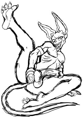 anthro balls beerus boner dragon_ball dragon_ball_super dragon_ball_z erection feline fisting fisting_ass foot_ninja15 furry male male_only monochrome nude penis sitting solo solo_male spread_legs