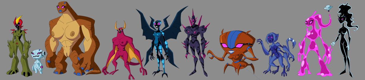 aerophibian alien_girl alien_x arachnichimp barrette ben_10 big_chill brainstorm celestialsapien cerebrocrustacean chromastone crystalsapien echo_echo female_only freckles goop_(ben_10) gwen_10 gwen_10k gwen_tennyson humungousaur jetray methanosian necrofriggian nipples polymorph pussy reference_sheet shadowjerker sonorosian spidermonkey_(ben_10) swampfire vaxasaurian