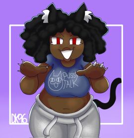 big_breasts black_neco-arc breasts daisykitty96 female midriff