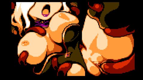 1girls animated black_legwear black_thighhighs breasts castle_in_the_clouds clothing cum cum_in_pussy cum_inside female game_cg huge_breasts long_hair nipples open_mouth penetration pixel_animation pixel_art pussy red_tentacles restrained sex spread_legs tentacle tentacle_sex thighhighs vagina vaginal_penetration white_hair